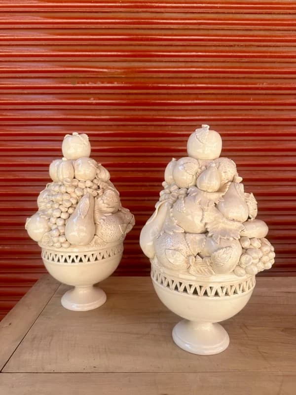 PAREJA DE CENTROS DE MESA